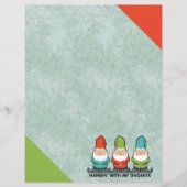 私のノミぶら下がったーと一緒に可愛い文房具 (正面)