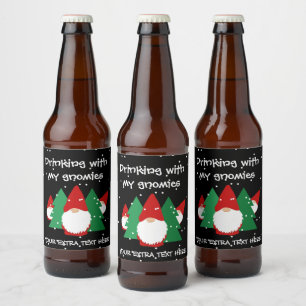 私のノミクスのクリスマスと飲おもしろいむ ビールラベル
