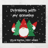 私のノミクスのクリスマスと飲おもしろいむ ビールラベル (シングルラベル)