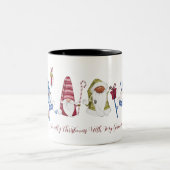 私のノミジーの格言と最後のクリスマスおもしろい ツートーンマグカップ (中央)