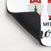 私のノミーでワインを飲む。飲む格言。勝おもしろいつ マウスパッド (コーナー)