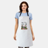 私のノミーで焼ける エプロン (着用した状態)