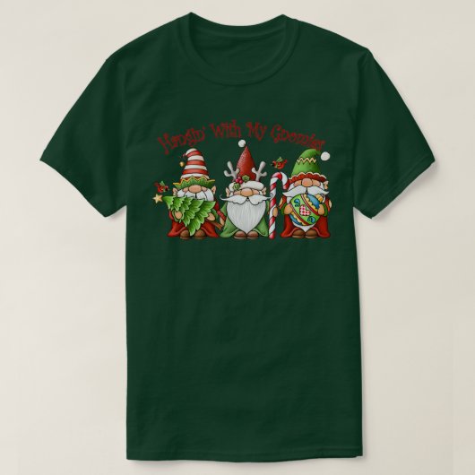 私のノミーとクリスマスラグイン Tシャツ (デザイン正面)