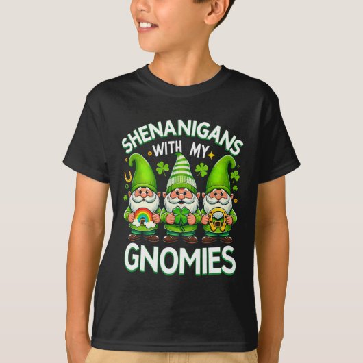 私のノミーとシェナニガンスSt patricks day格言 Tシャツ (正面)