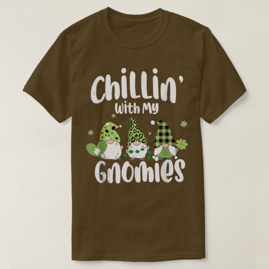 私のノミーとチリンSt patricks dayアイリッシュシャム Tシャツ (デザイン正面)
