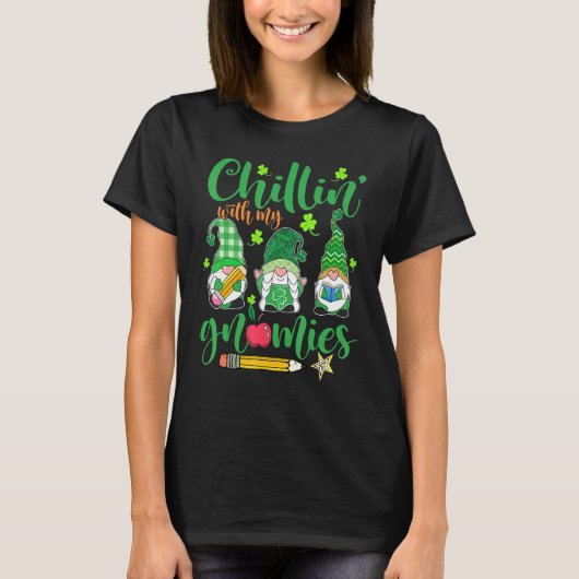 私のノミーとチリンSt patricks day先生ボー Tシャツ (正面)