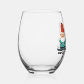 私のノミーとハギン ステムなしワイングラス (右)