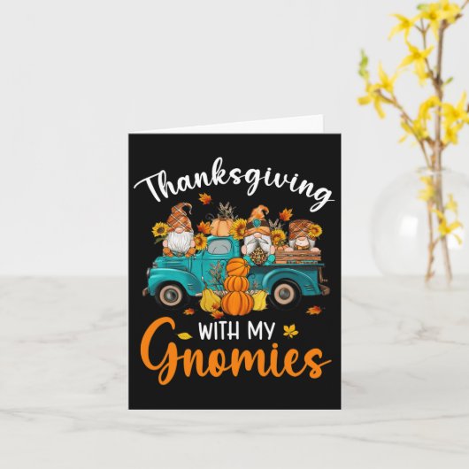 私のノミーと感謝の格言友達は幸せ カード (黄色い花)