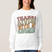 私のノミーと感謝祭、家族の感謝祭 スウェットシャツ (正面)