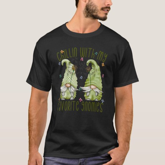 私のノミーと春格言Dandelionとチリ Tシャツ (正面)