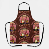 私のノミーに感謝する秋おもしろいを感謝する エプロン (正面)