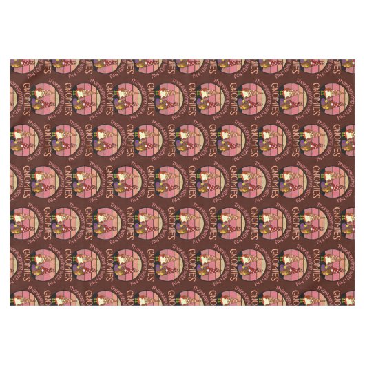 私のノミーに感謝する秋おもしろいを感謝する テーブルクロス (正面(横))