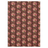 私のノミーに感謝する秋おもしろいを感謝する テーブルクロス (正面)