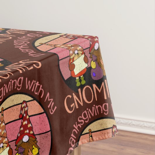 私のノミーに感謝する秋おもしろいを感謝する テーブルクロス (インサイチュ)