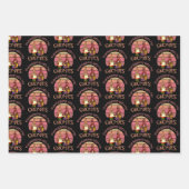 私のノミーに感謝する秋おもしろいを感謝する ラッピングペーパーシート (正面2)