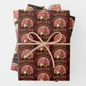 私のノミーに感謝する秋おもしろいを感謝する ラッピングペーパーシート (インサイチュ)