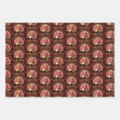 私のノミーに感謝する秋おもしろいを感謝する ラッピングペーパーシート (正面)