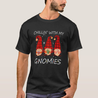 私のノミーズとチリンのクリスマスクリスマスパジャマファミ Tシャツ