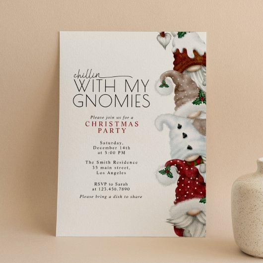 私のノミーズのクリスマスパーティーとチリ 招待状
