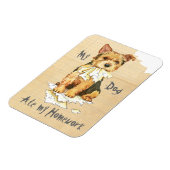 私のノーウィッ食べク・テリア マグネット (左側)