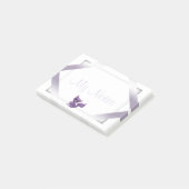 私のノートのポスト・イットの紫色の子猫 ポストイット (アングル)