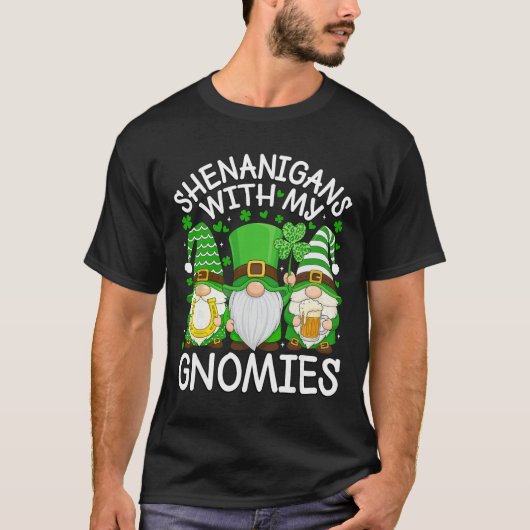 私のノームたちとの悪ふざけ セントパトリックの日 ノーム Tシャツ (正面)