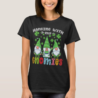 私のノームたちと過ごす時間、クリスマスのノーム 聖パトリック Tシャツ