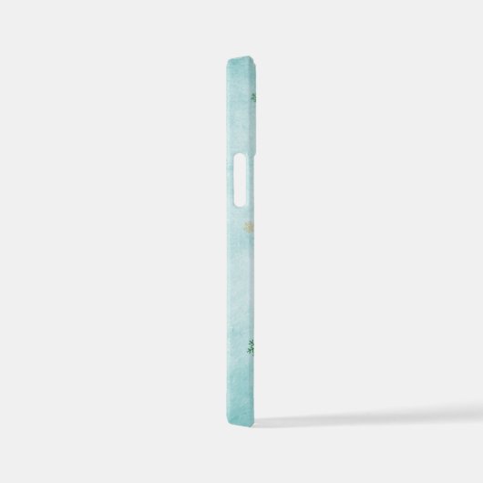 私のノームの携帯は好き？ ノームと雪の結晶 iPhoneケース (右側面)