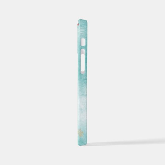 私のノームの携帯は好き？ ノームと雪の結晶 iPhoneケース (左側面)