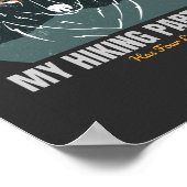 私のハイキングパートナーは4本足だ ポスター (角)