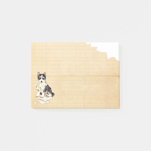 私のハスキーは私の宿題を食べました ポストイット (正面)