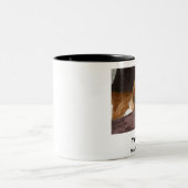 私のハッピーな顔のマグ ツートーンマグカップ (中央)