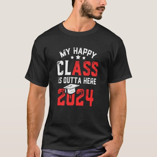 私のハッピークラスは2024年シニア24年の卒業生 Tシャツ (正面)