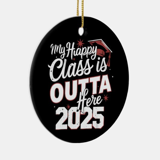 私のハッピークラスは2025年卒業を上回る セラミックオーナメント (右)