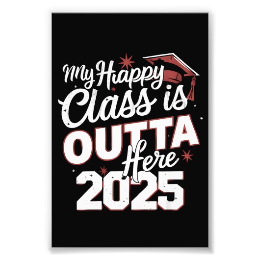 私のハッピークラスは2025年卒業を上回る フォトプリント            (正面)