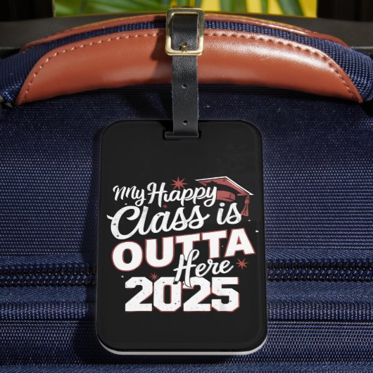 私のハッピークラスは2025年卒業を上回る ラゲッジタグ (正面インサイチュ2)