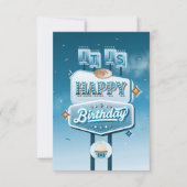 私のハッピーバースデーパーティの招待状(小) 招待状 (正面)