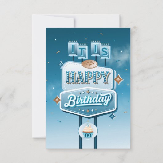 私のハッピーバースデーパーティの招待状（小） 招待状 (正面)