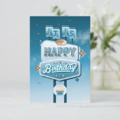 私のハッピーバースデーパーティの招待状（小） 招待状 (スタンド正面)