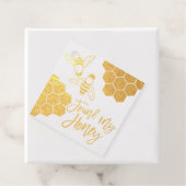 私のハニー引用文ゴールドフォイルハニカムを見つけた フェイバータグ (箱)