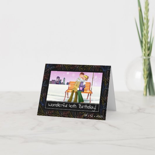 私のハビーのグリーティングカードへの素晴らしい誕生日 カード (正面)