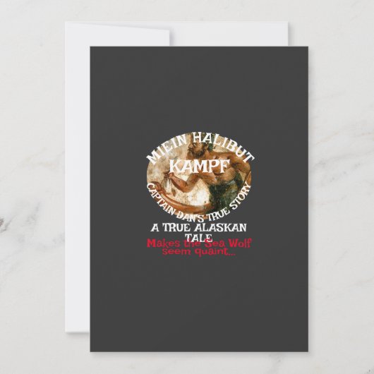 私のハリバット奮闘記 本物のアラスカ物語 招待状 (正面)