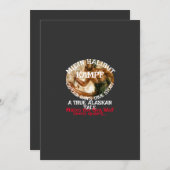 私のハリバット奮闘記　～真のアラスカ物語～ 招待状 (正面/裏面)