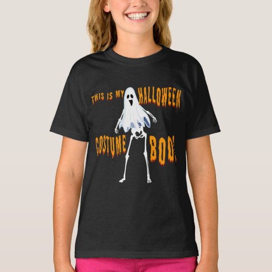 私のハロウィンコスチュームだよ、ブー！ Tシャツ (正面)