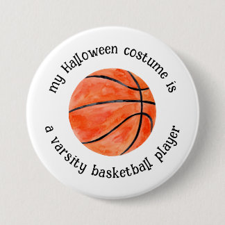 私のハロウィーンの衣装はバスケットボール選手おもしろいだ 缶バッジ