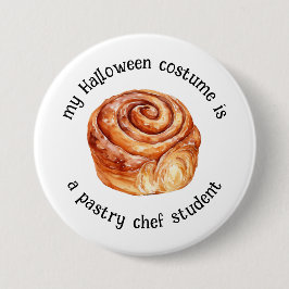 私のハロウィーンの衣装はパティシエの学生 缶バッジ
