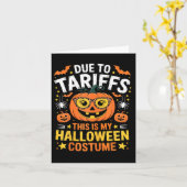 私のハロウィーンの衣装2025関税のために カード (黄色い花)