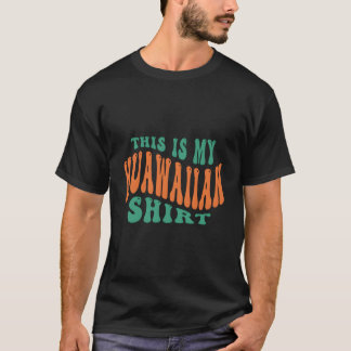 私のハワイアントロピカル・ルーオー・パーティー・パジャマ Tシャツ