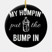 私のハンピンが初めて父にバンプを置いた セラミックオーナメント (裏面)