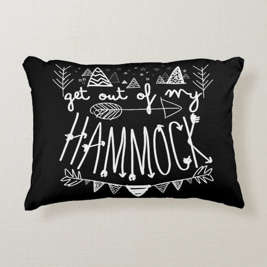 私のハンモック(パーソナライズな)旅行から出て下さい アクセントクッション (正面)